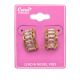 Cubic Zirconia Jewelry, Gold & Rhodium Mix Earrings Jewelries #11, 1 Pair