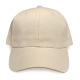 Baseball Cap with Velcro, Regular Quality #CREAM, Front view