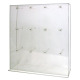 Acrylic Empty Hanger Hook Display, Counter Top Display Case, 4 x 3 (14.75 x 15.75 x 3.88 inch)