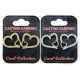 Cubic Zirconia Jewelry, Gold & Rhodium, Mix Combo Earrings Jewelries #29, 1 Pair