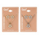 Premium Jewelry, Cubic Zirconia Star Shape Design Earrings & Necklace #13, 1 SET