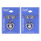 Premium Jewelry, Heart Design Earrings and Necklace #10, 1 SET
