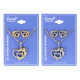 Premium Jewelry, Heart Design Earrings and Necklace #12 Dolphin Design, 1 SET
