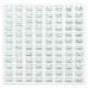 Sterling Silver Earring, Gold and Silver Mix, Assorted Multiple Stud Earring, Refill, 96 Set
