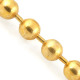 Dog Tag Chain Accessories, Military Ball Chains, Gold Plated, 1 PC