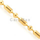 Dog Tag Chain Accessories, Military DogTag Sausage Chains, Gold Plated (3.2 mm x 38 inch)