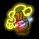 LED Design Print Cartoon Neon Sign for Business, #HAND