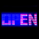 LED, OPEN, USA FLAG(14 IN)