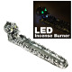 LED Clay Incense Burner for Stick, Cool Design Skull, Dragon Aromatherapy LED Burner #N018, 1 Set (3 x 11 inch)