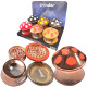 Premium Metal Tobacco Curved Mushroom Grinders, 6 PC