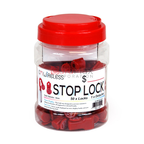 Red Stop Sign Anti-Theft StopLock with Magnetic Remover Key for