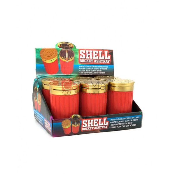 Shell Bucket Ashtrays for Car, 6 PC, 1 SET