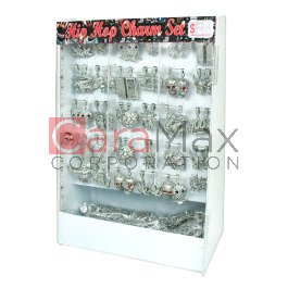 アイドル Charm of HOPE Set Hip Hop Charms Set, Iced Out Necklace LED Display with Base
