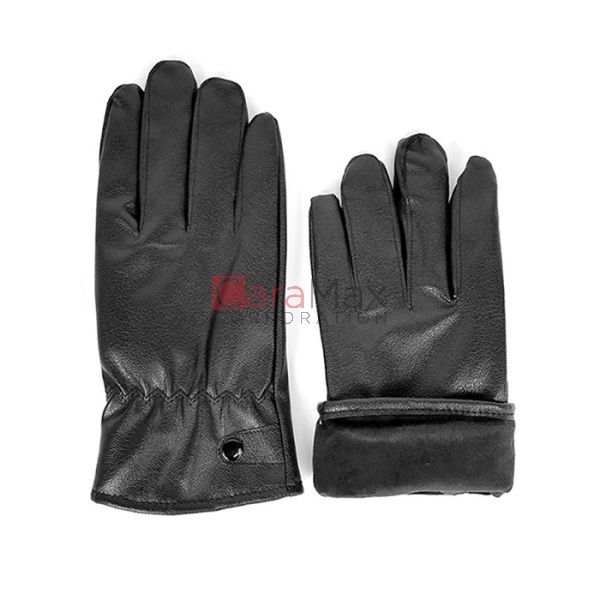 Winter Leather Gloves, Warm Thermal Dress Driving Motorcycle Gloves, Plain,  12 Set