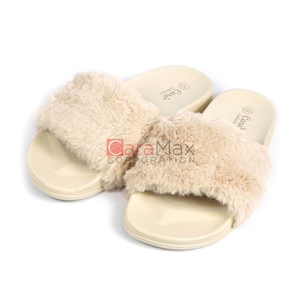 Winter Fashion Women Home Slippers Faux Fur Warm Shoes Woman Slip on Flats  Female Fur Flip Flops Pink Size 36-44 | Wish