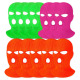 Full Face Cover 3 Hole Knit Ski Mask, Winter Balaclava Warm Beanie, Assorted Neon Color, 12 Set
