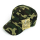 Curved Bill Army Cadet Cap, Plain Breathable Flat Top Military Hat, Camo(Gold Vent), 12 Set