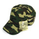 Curved Bill Army Cadet Cap, Plain Breathable Flat Top Military Hat, Camo(Silver Vent), 12 Set