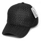 Breathable Plain Full Air Mesh Cap, Mesh Baseball Hat with Adjustable Strap, Black, 12 Set