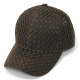 Breathable Plain Full Air Mesh Cap, Mesh Baseball Hat with Adjustable Strap, Dark Brown, 12 Set
