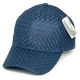 Breathable Plain Full Air Mesh Cap, Mesh Baseball Hat with Adjustable Strap, Navy Blue