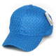 Breathable Plain Full Air Mesh Cap, Mesh Baseball Hat with Adjustable Strap, Royal Blue