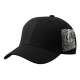 Curved Bill Baseball Cap with Velcro Strap, Plain Visor Hat, Black, 12 Set