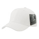 Curved Bill Baseball Cap with Velcro Strap, Plain Visor Hat, White, 12 Set