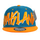 Embroidered Snapback Hat, State Patch Cap, #05 OAKLAND, 12 Set