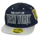 PVC Embroidered Snapback, 3D Silicone Patch Cap, #04 NEW YORK, 12 Set