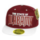 PVC Embroidered Snapback, 3D Silicone Patch Cap, #17 ALABAMA, 12 Set