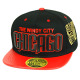 PVC Embroidered Snapback, 3D Silicone Patch Cap, #38 CHICAGO, 12 Set