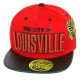 PVC Embroidered Snapback, 3D Silicone Patch Cap, #41 LOUISVILLE, 12 Set