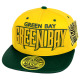 PVC Embroidered Snapback, 3D Silicone Patch Cap, #42 GREEN BAY, 12 Set