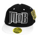 PVC Embroidered Snapback, 3D Silicone Patch Cap, #74 MOB, 12 Set
