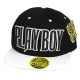 PVC Embroidered Snapback, 3D Silicone Patch Cap, #75 PLAYBOY, 12 Set