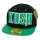 PVC Embroidered Snapback, 3D Silicone Patch Cap, #77 KUSH, 12 Set