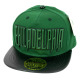 PVC Embroidered Snapback, 3D Silicone Patch Cap, #84 PHILADELPHIA, 12 Set
