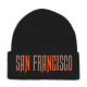 Embroidered Patch Beanie, SAN FRANCISCO