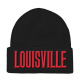 3D Embroidered Skull Cap, Embroidery Patch Beanies, #26 LOUISVILLE, 12 Set