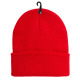 100% Soft Acrylic, Stretchable, One Size Fits All. Cuff Skull Cap, Plain Beanie, Knit Ski Hat, Red, 12 Set