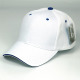 Plain Sandwich Cap, Sandwich Trim Adjustable Baseball Cap, White & Royal Blue