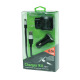 NEXT, Charger Kit 3 in 1, Micro USB Cable with Dual Car Charger & Dual Home Charger, Black (6.5 ft)