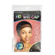 Natural Thin Stocking Wig Cap HD DELUXE Wig Caps 2pc in a Pack, Black, 1 DZ (12 Packs)