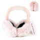 Women's Furry Faux Fur Fuzzy Ear Muffs Cute Designs, Pink, 12 Set