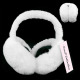 Women's Furry Faux Fur Fuzzy Ear Muffs Cute Designs, White, 12 Set