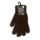 NEXT, Winter Warm Gloves, Stretchy Knitted Gloves for Women and Men, Dark Brown