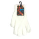 NEXT, Winter Warm Gloves, Stretchy Knitted Gloves for Women and Men, White