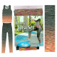 Yoga Top and Bottom Set, Purple, Fashion High Waisted Yoga Pants and Top Sets for Women.