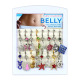 Belly Navel Piercing Holder, Mini Countertop Jewelry Display Stand, 16 Set
